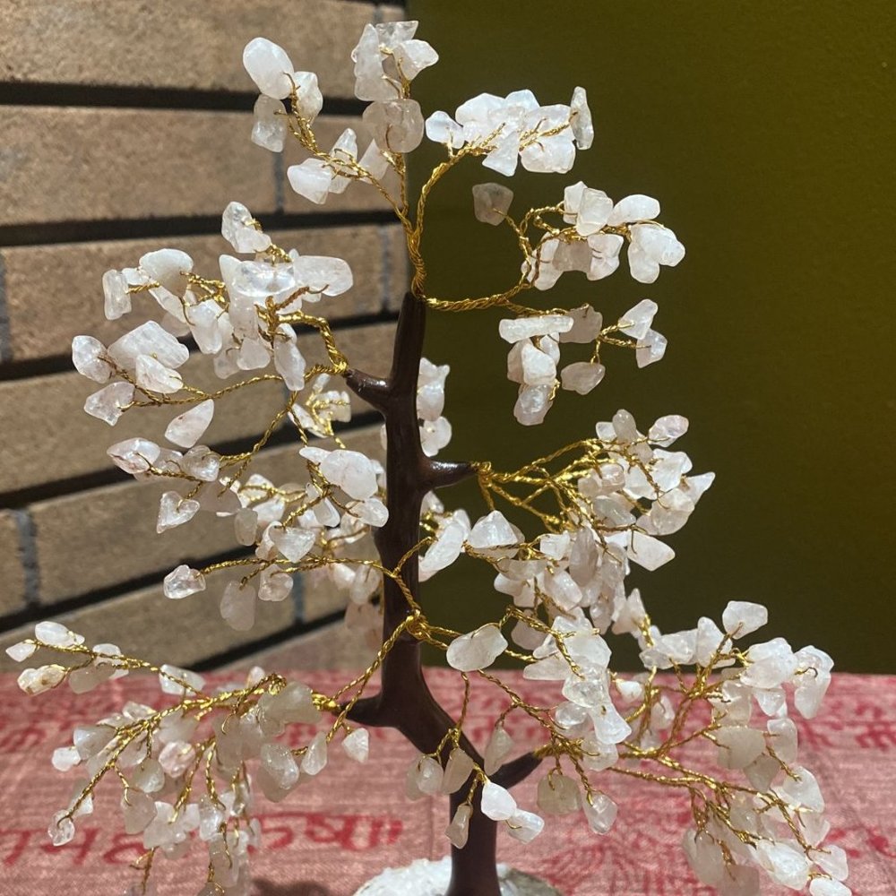 Rose Quartz Tree of Life Statue